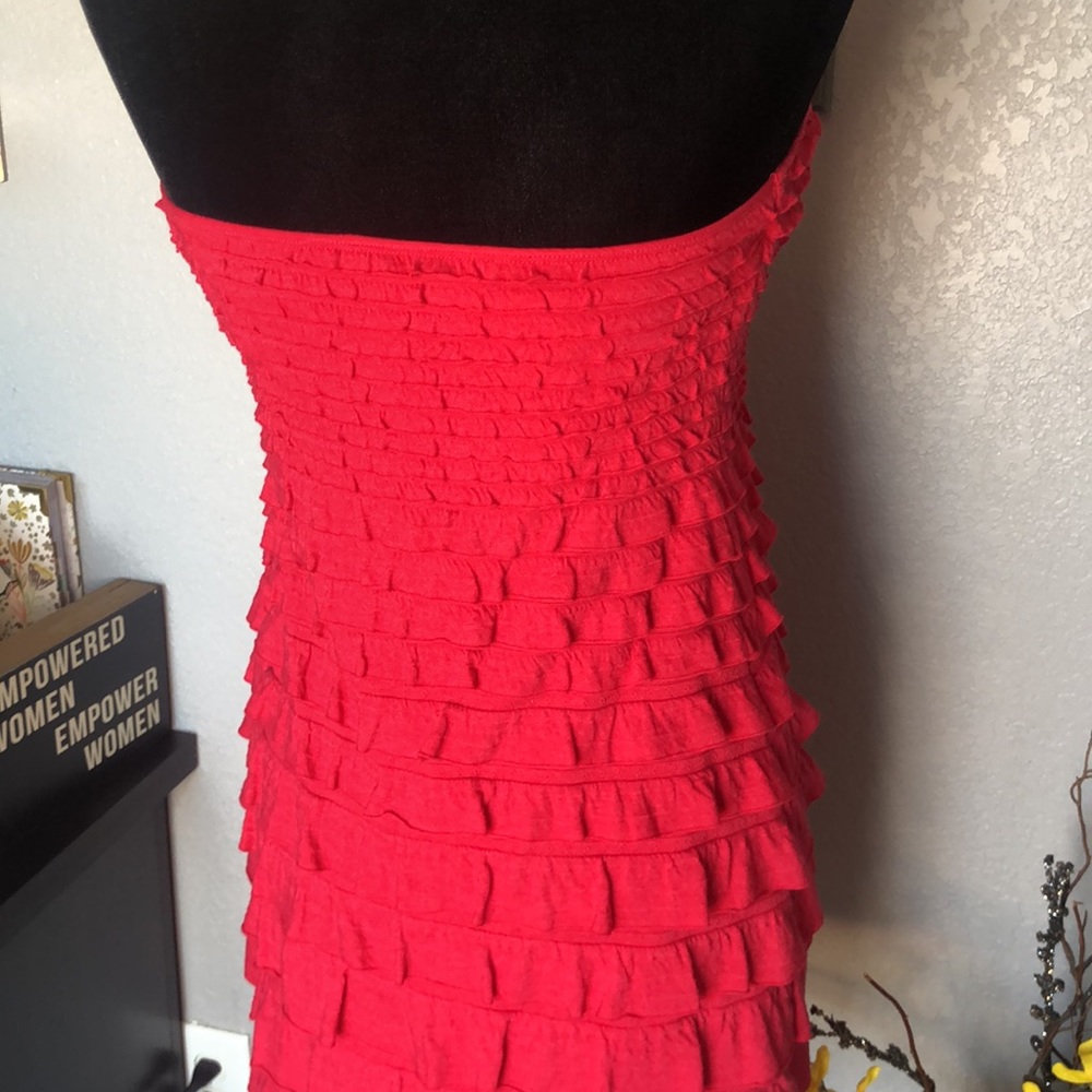 Express Pink Ruffle Dress - Picture 6 of 8